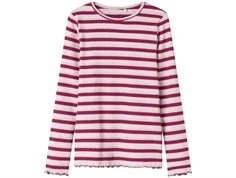 Name It boysenberry stribet glitter bluse